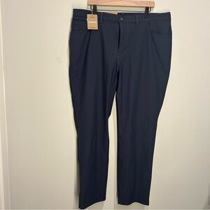 Patagonia Transit Traveler 5‑Pocket Men’s 40×32 Smolder Blue – Slim Stretch NWT